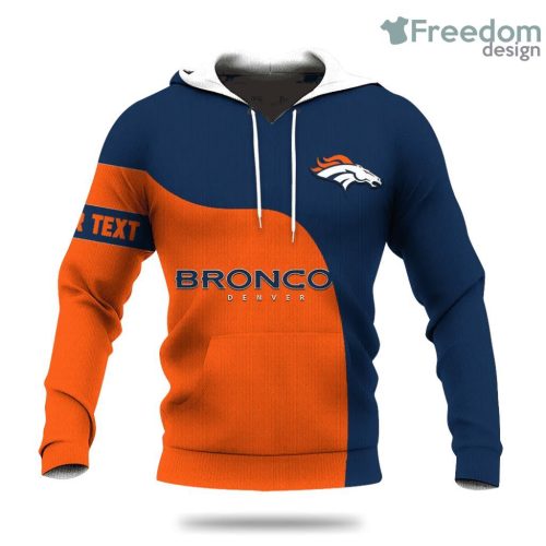 Denver Broncos Curve Style Custom NFL Hoodie 3D All Over Print Keep Warm For Men And Women Product Photo 1