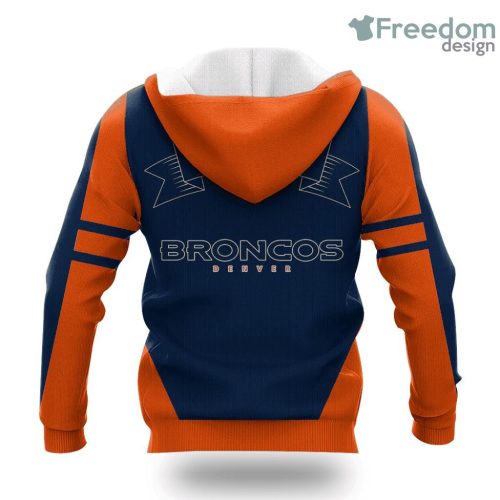 Denver Broncos Flame Ball NFL Hoodie 3D All Over Print Keep Warm For Men And Women Product Photo 2