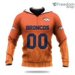 Denver Broncos Logo Sport Ombre NFL Hoodie 3D All Over Print Keep Warm For Men And Women Product Photo 1