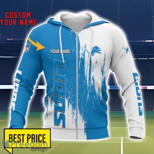 Detroit Lions 3D All Printed T-Shirt Sweathirt Hoodie Bomber Jacket Personalized Name For Fans Product Photo 2