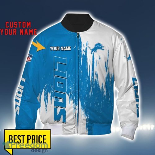 Detroit Lions 3D All Printed T-Shirt Sweathirt Hoodie Bomber Jacket Personalized Name For Fans Product Photo 4