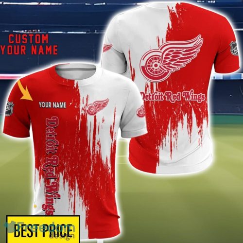 Detroit Red Wings 3D All Printed T-Shirt Sweathirt Hoodie Bomber Jacket Personalized Name For Fans Product Photo 5