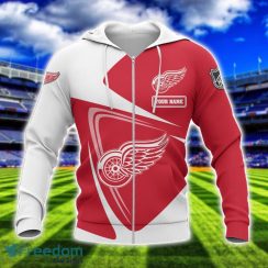 Detroit Red Wings Team 3D T-Shirt Sweatshirt Hoodie Bomber Custom Name Sport Gift For Men And Women Product Photo 2