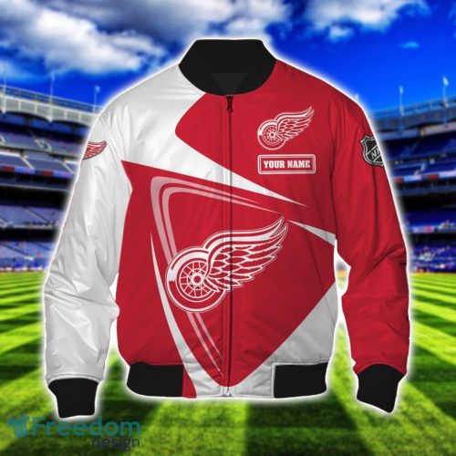 Detroit Red Wings Team 3D T-Shirt Sweatshirt Hoodie Bomber Custom Name Sport Gift For Men And Women Product Photo 4