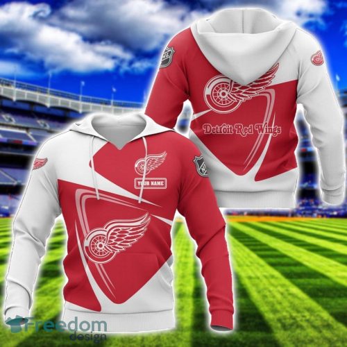 Detroit Red Wings Team 3D T-Shirt Sweatshirt Hoodie Bomber Custom Name Sport Gift For Men And Women Product Photo 1