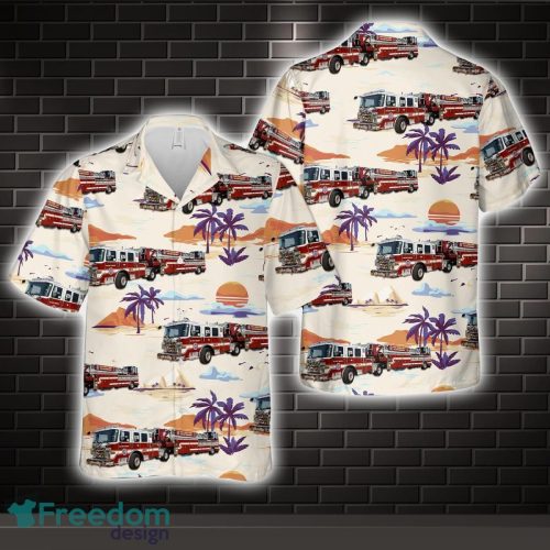 District Heights, Maryland, District Heights Career Fire Station 26 Hawaiian Shirt Beach Holiday Product Photo 1