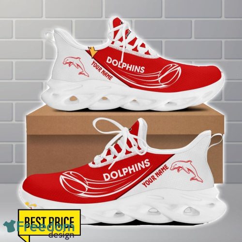 Dolphins NRL Max Soul Shoes Trending Running Sport Shoes For Men Women Custom Name Product Photo 2