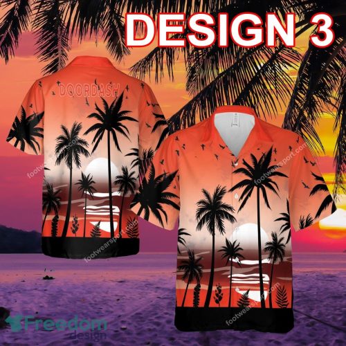 DoorDash Vibrant Brand New 3D Hawaiian Shirt Men And Women Gift - DoorDash Style 3 Hawaiian Shirt Tree Summer