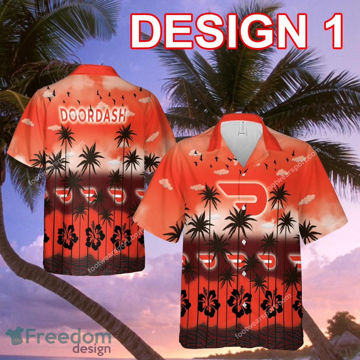 DoorDash Vibrant Brand New 3D Hawaiian Shirt Men And Women Gift - DoorDash Style 1 Hawaiian Shirt Tree Summer