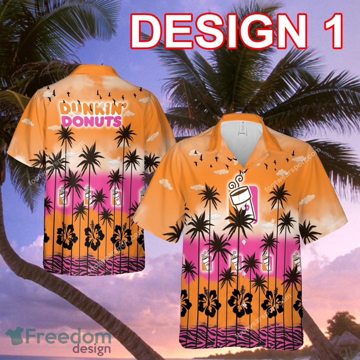 Dunkin’ Donuts Colorful Brand Beach Hawaiian Shirt Gift For Fans - Dunkin’ Donuts Style 1 Hawaiian Shirt Tree Summer