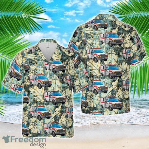 EMS Ambulance Hawaiian Shirt Beach Holiday Product Photo 1