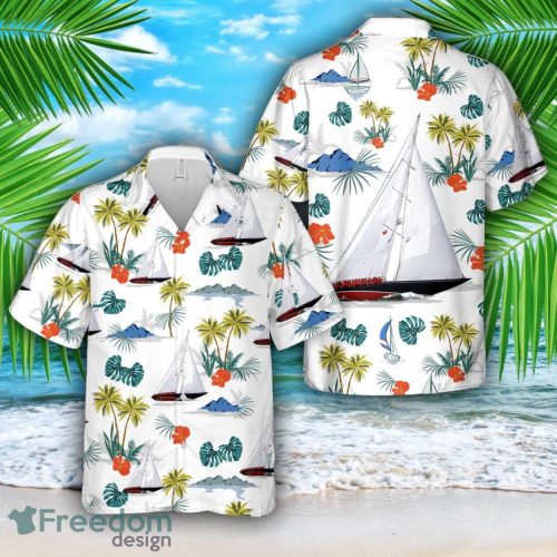 Endeavour Sailing J Class Yacht Hawaiian Shirt Beach Holiday Product Photo 1