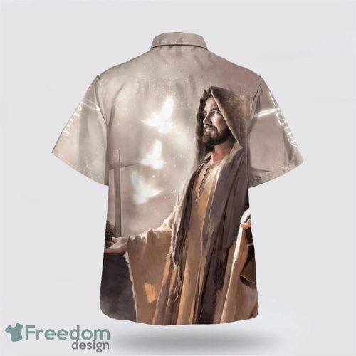 Faith Hope Love Jesus Cross AOP Hawaiian Shirt Summer Holiday Gift Product Photo 2