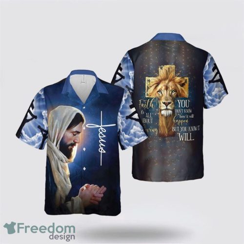 Faith Is About Believing You Know Will Jesus 3D Printing Summer Beach Shirt Hawaiian Shirts Product Photo 1