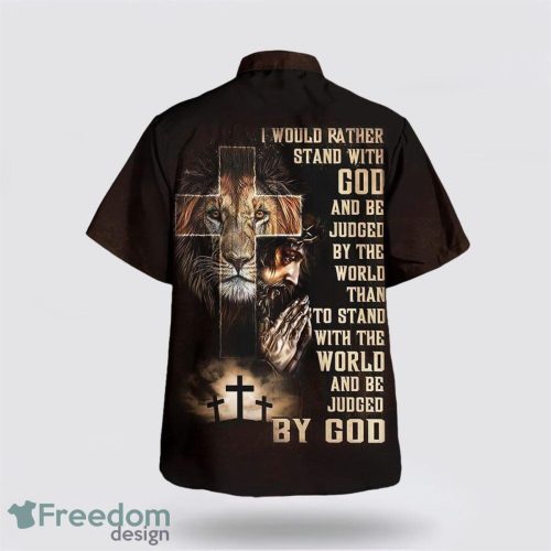 Faith Over Fear Christian Jesus 3D Printing Summer Beach Shirt Hawaiian Shirts Product Photo 2