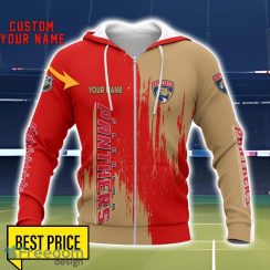 Florida Panthers 3D All Printed T-Shirt Sweathirt Hoodie Bomber Jacket Personalized Name For Fans Product Photo 2