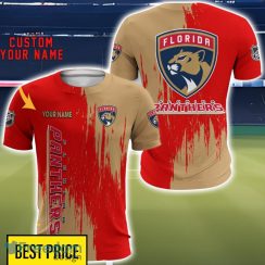 Florida Panthers 3D All Printed T-Shirt Sweathirt Hoodie Bomber Jacket Personalized Name For Fans Product Photo 5