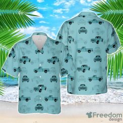 Ford F100 1965 Silhouette Hawaiian Shirt Aloha Beach Shirt