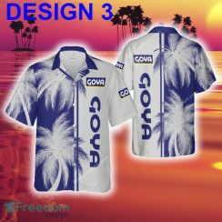 Goya Foods Modern Logo AOP Hawaiian Shirt Coconut Tree Pattern Men And Women Gift - Brand Style 3 Goya Foods Hawaiian Shirt Coconut Tree Pattern