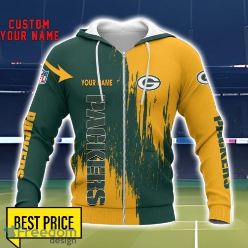 Green Bay Packers 3D All Printed T-Shirt Sweathirt Hoodie Bomber Jacket Personalized Name For Fans Product Photo 2