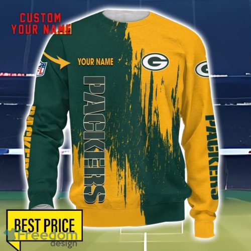 Green Bay Packers 3D All Printed T-Shirt Sweathirt Hoodie Bomber Jacket Personalized Name For Fans Product Photo 3