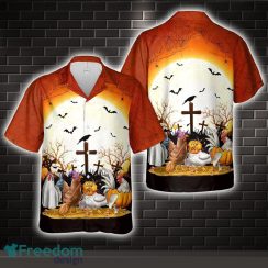 Halloween Chicken All Printed 3D Hawaiian Shirt For Men Women