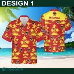 Hodaka Motorcycle Plus Size Logo Hawaiian Shirt Coconut Tree Pattern For Summer - Car Style 1 Hodaka Motorcycle Hawaiian Shirt Coconut Tree Pattern