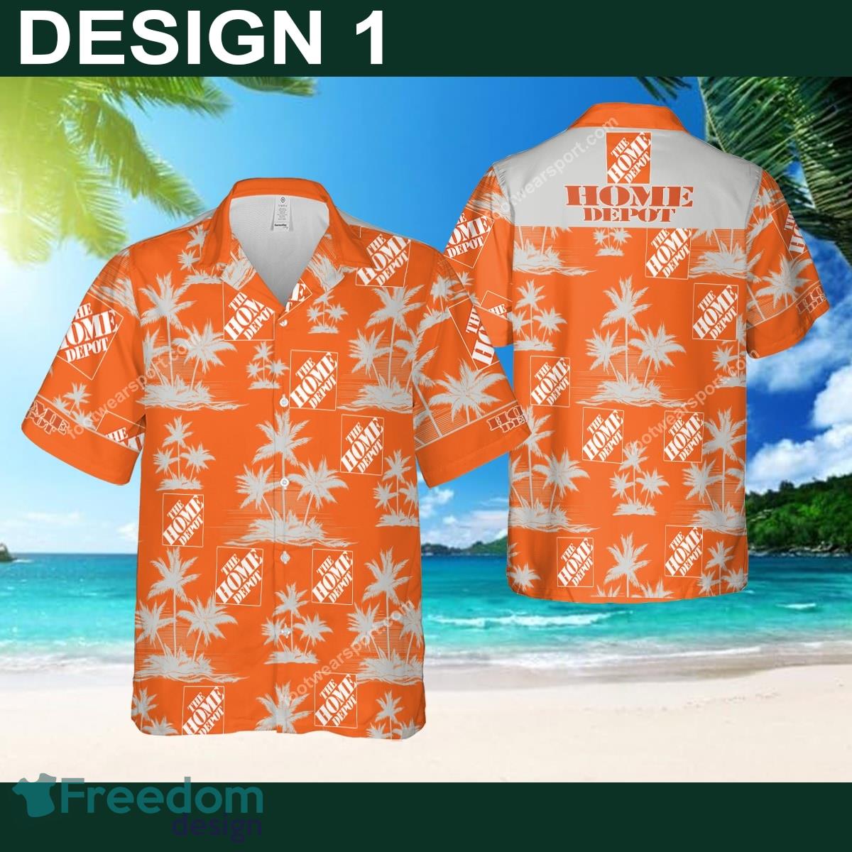 Home Depot Casual New 3D Hawaiian Shirt Coconut Tree Pattern For Men And Women - Brand Style 1 Home Depot Hawaiian Shirt Coconut Tree Pattern