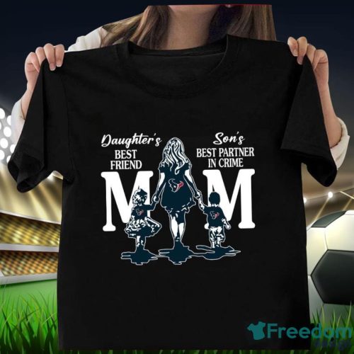 Houston Texans Mom's Best Friend Mother's Day T-Shirt Product Photo 1