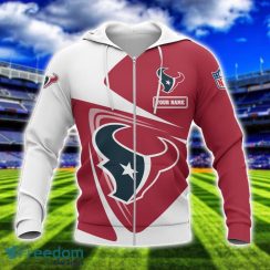 Houston Texans Team 3D T-Shirt Sweatshirt Hoodie Bomber Custom Name Sport Gift For Men And Women Product Photo 2