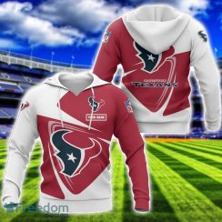 Houston Texans Team 3D T-Shirt Sweatshirt Hoodie Bomber Custom Name Sport Gift For Men And Women