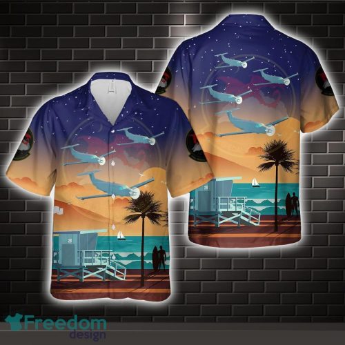 Hurlburt Field, Florida, US Air Force 34th Special Operations Squadron U-28A Draco Hawaiian Shirt Beach Holiday Product Photo 1