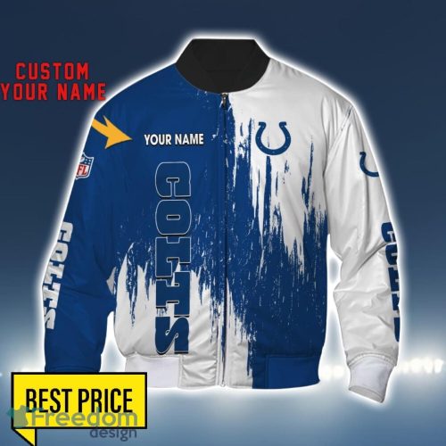 Indianapolis Colts 3D All Printed T-Shirt Sweathirt Hoodie Bomber Jacket Personalized Name For Fans Product Photo 4