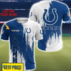 Indianapolis Colts 3D All Printed T-Shirt Sweathirt Hoodie Bomber Jacket Personalized Name For Fans Product Photo 5