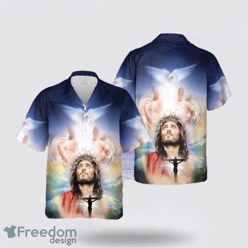 Jesus Art Jesus Gift AOP Hawaiian Shirt Summer Holiday Gift Product Photo 1