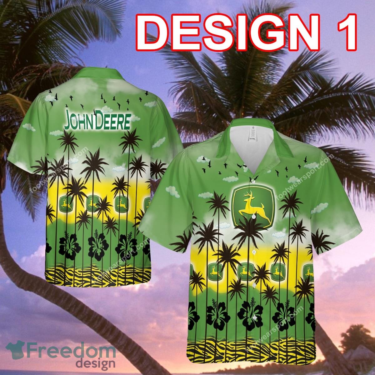 John Deere Seashell Brand Aloha Hawaiian Shirt For Summer - John Deere Style 1 Hawaiian Shirt Tree Summer