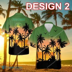 John Deere Tractor Luau New Beach Hawaiian Shirt Gift For Fans - John Deere Tractor Style 2 Hawaiian Shirt Tree Summer