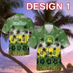 John Deere Tractor Luau New Beach Hawaiian Shirt Gift For Fans - John Deere Tractor Style 1 Hawaiian Shirt Tree Summer