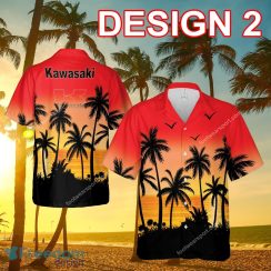 Kawasaki Motorcycle Resort Logo All Over Print Hawaiian Shirt For Men And Women - Kawasaki Motorcycle Style 2 Hawaiian Shirt Tree Summer