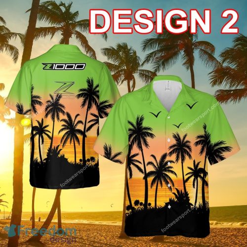 Kawasaki Z100 Motorcycle Vacation New 3D Hawaiian Shirt For Summer - Kawasaki Z100 Motorcycle Style 2 Hawaiian Shirt Tree Summer