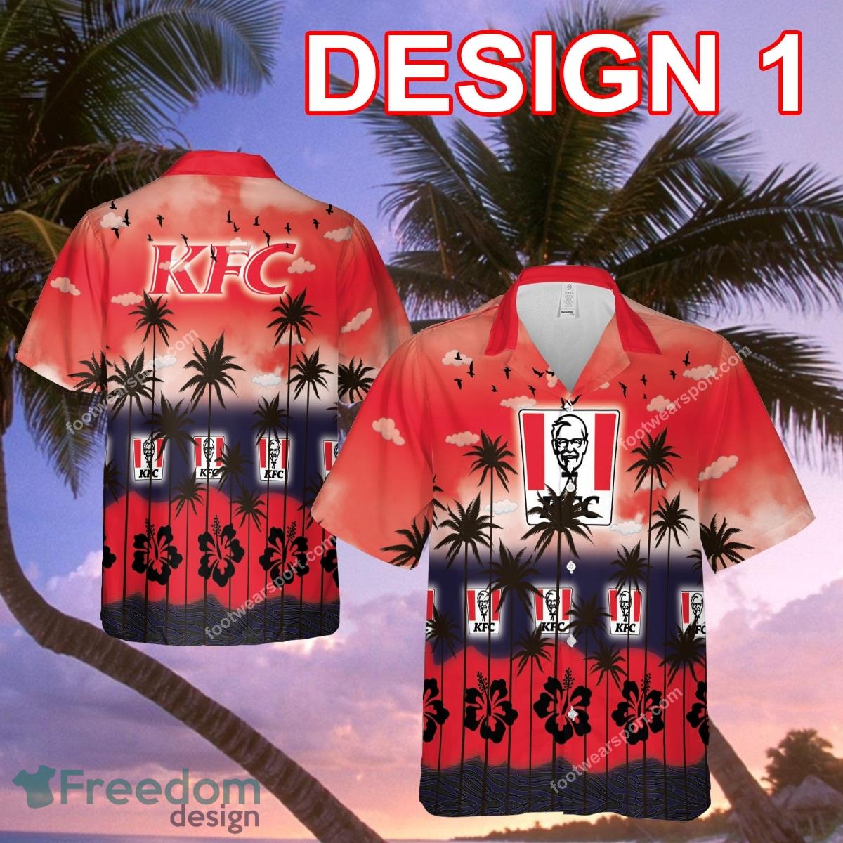 KFC New Brand New 3D Hawaiian Shirt For Summer - KFC Style 1 Hawaiian Shirt Tree Summer