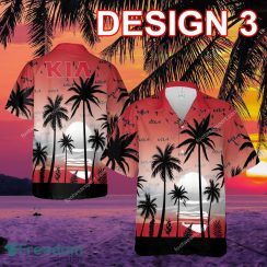 Kia Racing Exotic Logo Aloha Hawaiian Shirt Gift For Fans - Kia Racing Style 3 Hawaiian Shirt Tree Summer