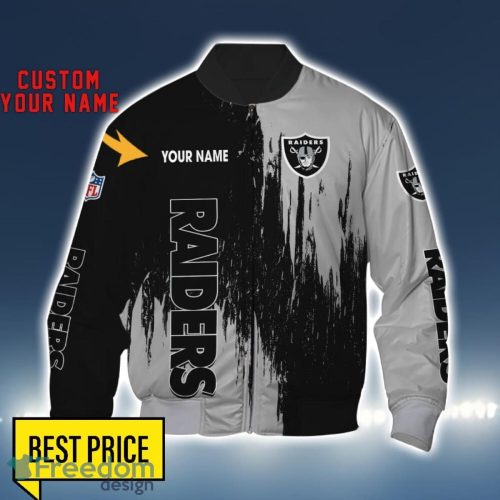 Las Vegas Raiders 3D All Printed T-Shirt Sweathirt Hoodie Bomber Jacket Personalized Name For Fans Product Photo 4