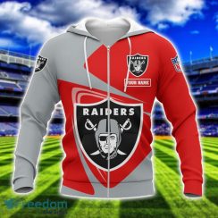 Las Vegas Raiders Team 3D T-Shirt Sweatshirt Hoodie Bomber Custom Name Sport Gift For Men And Women Product Photo 2