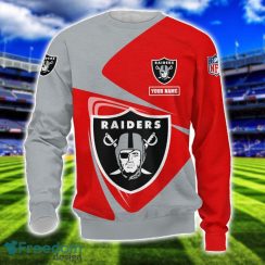 Las Vegas Raiders Team 3D T-Shirt Sweatshirt Hoodie Bomber Custom Name Sport Gift For Men And Women Product Photo 3