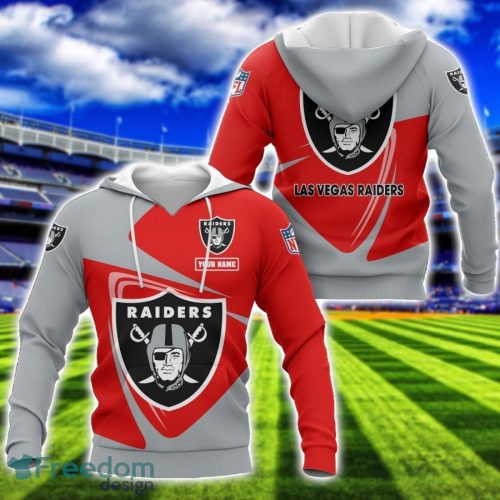 Las Vegas Raiders Team 3D T-Shirt Sweatshirt Hoodie Bomber Custom Name Sport Gift For Men And Women Product Photo 1