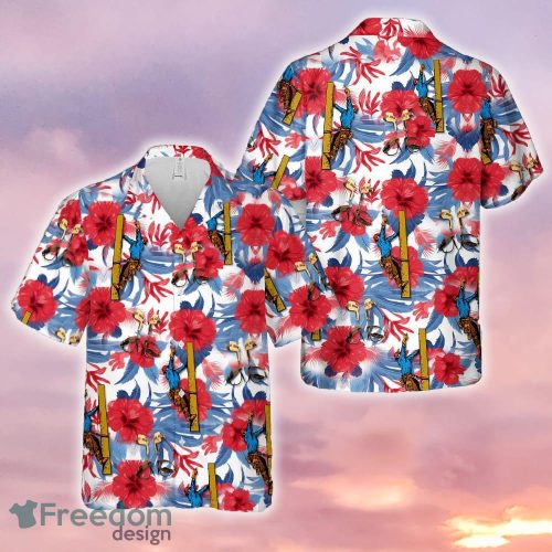 Lineman Power Poles, 4th Of July Hawaiian Shirt - Lineman Power Poles, 4th Of July Hawaiian Shirt