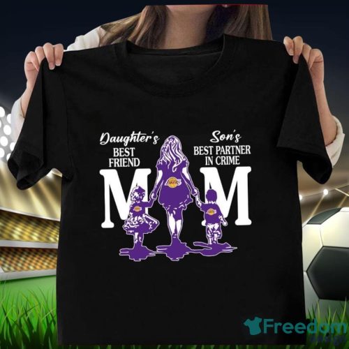 Los Angeles Lakers Mom's Best Friend Mother's Day T-Shirt Product Photo 1