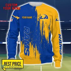 Los Angeles Rams 3D All Printed T-Shirt Sweathirt Hoodie Bomber Jacket Personalized Name For Fans Product Photo 3