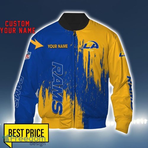 Los Angeles Rams 3D All Printed T-Shirt Sweathirt Hoodie Bomber Jacket Personalized Name For Fans Product Photo 4